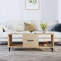 Acquista Tavolino da Salotto Rovere Sonoma 102x50x40cm Legno Multistrato con riferimento GHV-812702 della ditta GARDENHOME
