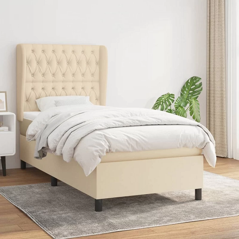 Acquista Giroletto a Molle con Materasso Crema 90x200 cm inTessuto con riferimento GHV-3128178 della ditta GARDENHOME