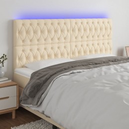 Acquista Testiera a LED Crema 180x7x118/128 cm in Tessuto con riferimento GHV-3122779 della ditta GARDENHOME