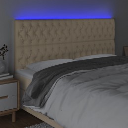Acquista Testiera a LED Crema 180x7x118/128 cm in Tessuto con riferimento GHV-3122779 della ditta GARDENHOME
