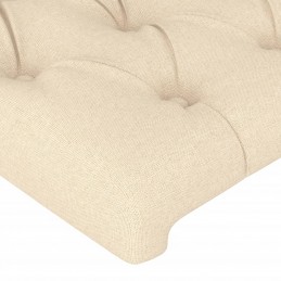 Acquista Testiera a LED Crema 180x7x118/128 cm in Tessuto con riferimento GHV-3122779 della ditta GARDENHOME