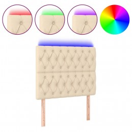 Acquista Testiera a LED Crema 90x7x118/128 cm in Tessuto con riferimento GHV-3122747 della ditta GARDENHOME