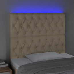 Acquista Testiera a LED Crema 90x7x118/128 cm in Tessuto con riferimento GHV-3122747 della ditta GARDENHOME