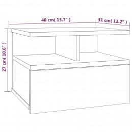 Acquista Comodino Pensile Rovere Fumo 40x31x27 cm in Legno Multistrato con riferimento GHV-815312 della ditta GARDENHOME