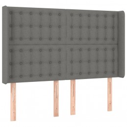 Acquista Testiera ad Orecchio GrigioScuro 147x16x118/128cm inTessuto con riferimento GHV-3120013 della ditta GARDENHOME