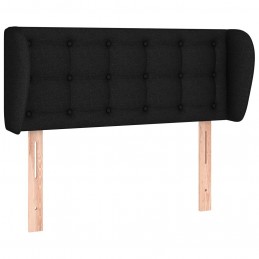 Acquista Testiera ad Orecchio Nera 103x23x78/88 cm in Tessuto con riferimento GHV-3117570 della ditta GARDENHOME