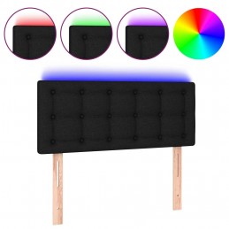 Acquista Testiera a LED Nera 100x5x78/88 cm in Tessuto con riferimento GHV-3122038 della ditta GARDENHOME