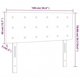 Acquista Testiera a LED Nera 100x5x78/88 cm in Tessuto con riferimento GHV-3122038 della ditta GARDENHOME