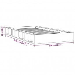 Acquista Giroletto Bianco 90x200 cm in Legno Massello con riferimento GHV-820692 della ditta GARDENHOME