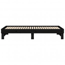 Acquista Dormeuse Estraibile Nera 2x(100x200) cm Legno Massello di Pino con riferimento GHV-823378 della ditta GARDENHOME