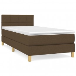 Acquista Giroletto a Molle con Materasso Marrone Scuro 80x200 cm Tessuto con riferimento GHV-3140572 della ditta GARDENHOME