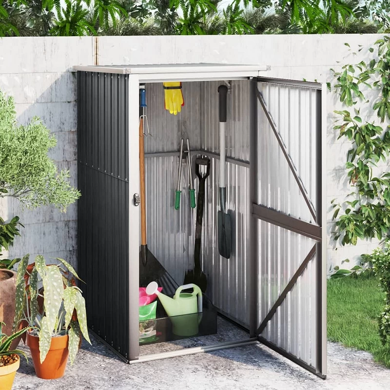 Acquista Capanno per Attrezzi Antracite 88x89x161 cm Acciaio Zincato con riferimento GHV-316207 della ditta GARDENHOME