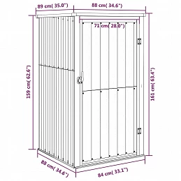 Acquista Capanno per Attrezzi Antracite 88x89x161 cm Acciaio Zincato con riferimento GHV-316207 della ditta GARDENHOME