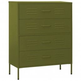 Acquista Cassettiera Verde Oliva 80x35x101,5 cm in Acciaio con riferimento GHV-336198 della ditta GARDENHOME