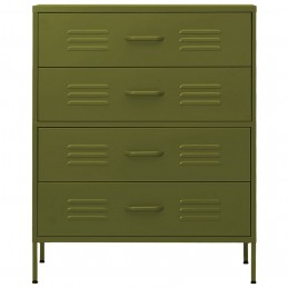 Acquista Cassettiera Verde Oliva 80x35x101,5 cm in Acciaio con riferimento GHV-336198 della ditta GARDENHOME