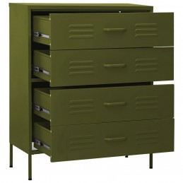 Acquista Cassettiera Verde Oliva 80x35x101,5 cm in Acciaio con riferimento GHV-336198 della ditta GARDENHOME