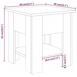 Acquista Tavolino da Salotto Rovere Fumo 40x40x42 cm Legno Multistrato con riferimento GHV-813080 della ditta GARDENHOME