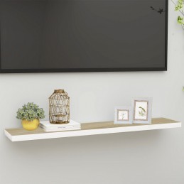 Acquista Scaffale a Parete Rovere e Bianco 120x23,5x3,8 cm in MDF con riferimento GHV-326585 della ditta GARDENHOME