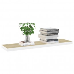 Acquista Scaffale a Parete Rovere e Bianco 120x23,5x3,8 cm in MDF con riferimento GHV-326585 della ditta GARDENHOME