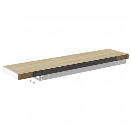 Acquista Scaffale a Parete Rovere e Bianco 120x23,5x3,8 cm in MDF con riferimento GHV-326585 della ditta GARDENHOME