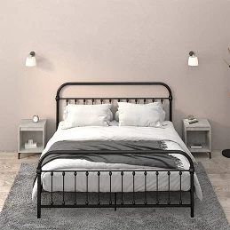 Comodini 2 pz Grigio...