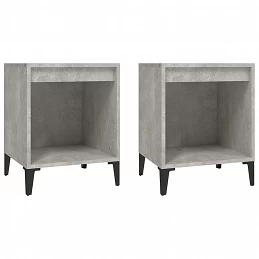 Acquista Comodini 2 pz Grigio Cemento 40x35x50 cm con riferimento GHV-821883 della ditta GARDENHOME
