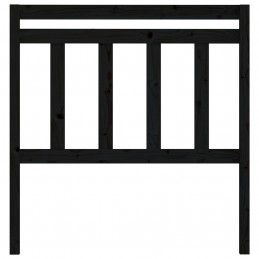 Acquista Testiera Letto Nera 81x4x100 cm in Legno Massello di Pino con riferimento GHV-814073 della ditta GARDENHOME