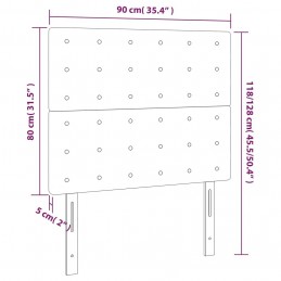 Acquista Testiera 2 pz Crema 90x5x78/88 cm in Tessuto con riferimento GHV-3116753 della ditta GARDENHOME
