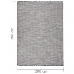 Acquista Tappeto da Esterni a Tessitura Piatta 200x280 cm Marrone e Nero con riferimento GHV-340819 della ditta GARDENHOME