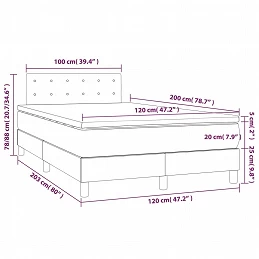 Acquista Giroletto a Molle con Materasso Tortora 120x200 cm in Tessuto con riferimento GHV-3140925 della ditta GARDENHOME