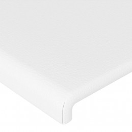 Acquista Testiera ad Orecchio Bianca 203x23x118/128 cm in Similpelle con riferimento GHV-3117785 della ditta GARDENHOME