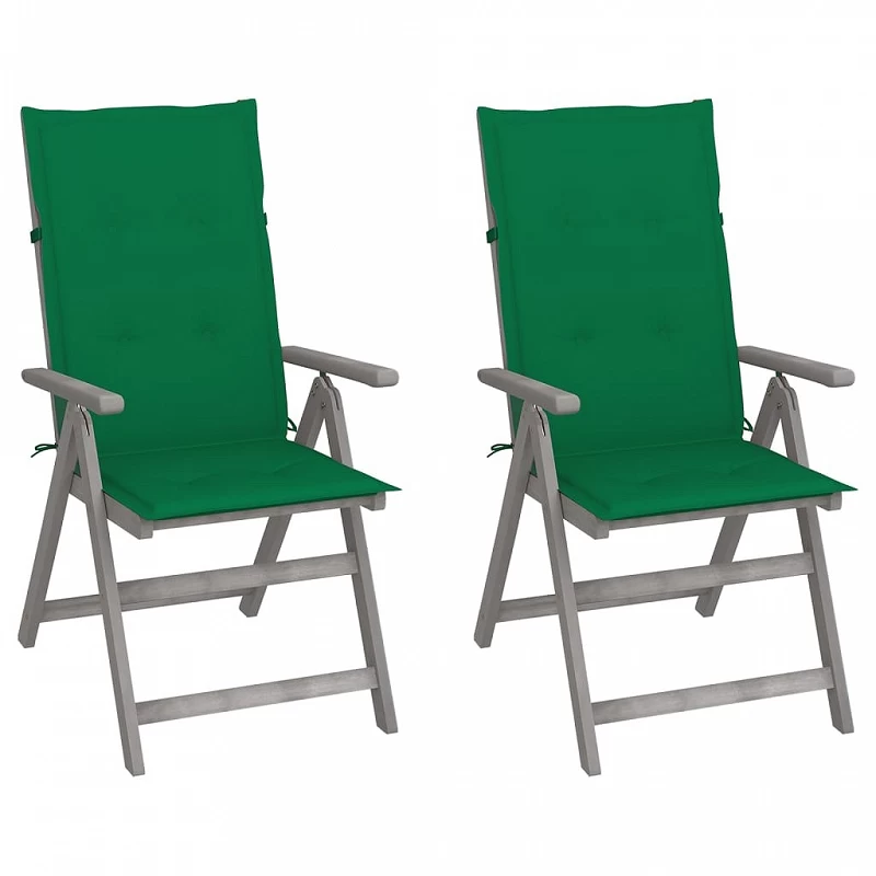 Acquista Sedie da Giardino Reclinabili 2pz con Cuscini Massello Acacia con riferimento GHV-3064703 della ditta GARDENHOME