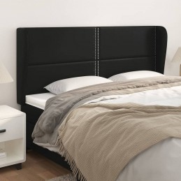 Acquista Testiera ad Orecchio Nera 203x23x118/128 cm in Similpelle con riferimento GHV-3117924 della ditta GARDENHOME