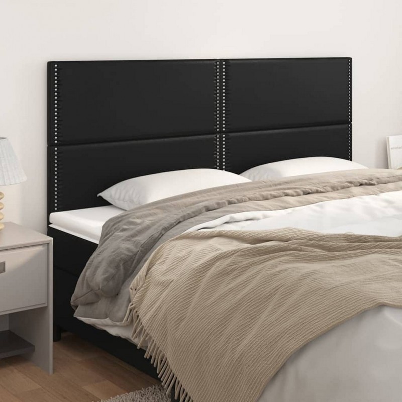 Acquista Testiere 4 pz Nere 100x5x78/88 cm in Similpelle con riferimento GHV-3116300 della ditta GARDENHOME