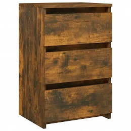 Acquista Comodino Rovere Fumo 40x35x62,5 cm in Legno Multistrato con riferimento GHV-815171 della ditta GARDENHOME