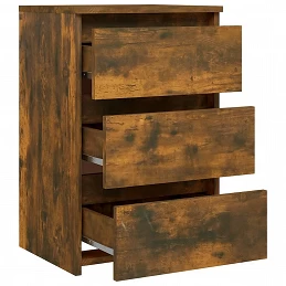 Acquista Comodino Rovere Fumo 40x35x62,5 cm in Legno Multistrato con riferimento GHV-815171 della ditta GARDENHOME