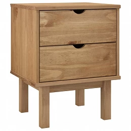 Acquista Comodino OTTA Grigio 46x39,5x57 cm in Legno Massello di Pino con riferimento GHV-348576 della ditta GARDENHOME