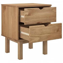 Acquista Comodino OTTA Grigio 46x39,5x57 cm in Legno Massello di Pino con riferimento GHV-348576 della ditta GARDENHOME