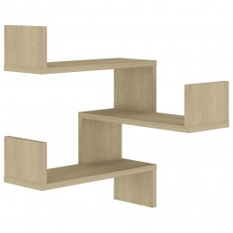 Acquista Scaffale Angolare a Muro Rovere Sonoma 40x40x50cm in Truciolato con riferimento GHV-807229 della ditta GARDENHOME
