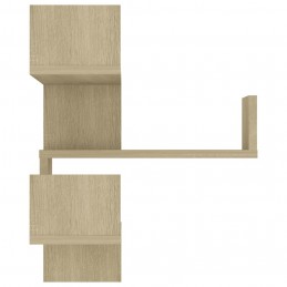 Acquista Scaffale Angolare a Muro Rovere Sonoma 40x40x50cm in Truciolato con riferimento GHV-807229 della ditta GARDENHOME