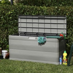 Acquista Baule da Giardino Grigio 117x45x56 cm con riferimento GHV-43709 della ditta GARDENHOME