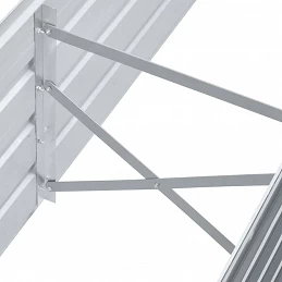 Acquista Letto Rialzato Giardino in Acciaio Zincato 160x40x45 cm Grigio con riferimento GHV-44850 della ditta GARDENHOME