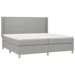 Acquista Letto a Molle Materasso e LED Grigio Chiaro 200x200 cm Tessuto con riferimento GHV-3138741 della ditta GARDENHOME