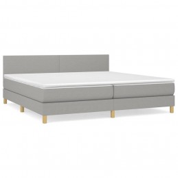 Acquista Giroletto a Molle con Materasso Grigio Chiaro 200x200cm Tessuto con riferimento GHV-3140481 della ditta GARDENHOME