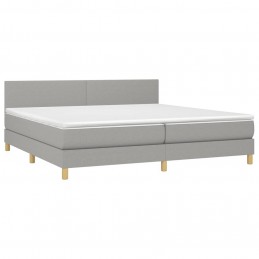 Acquista Giroletto a Molle con Materasso Grigio Chiaro 200x200cm Tessuto con riferimento GHV-3140481 della ditta GARDENHOME