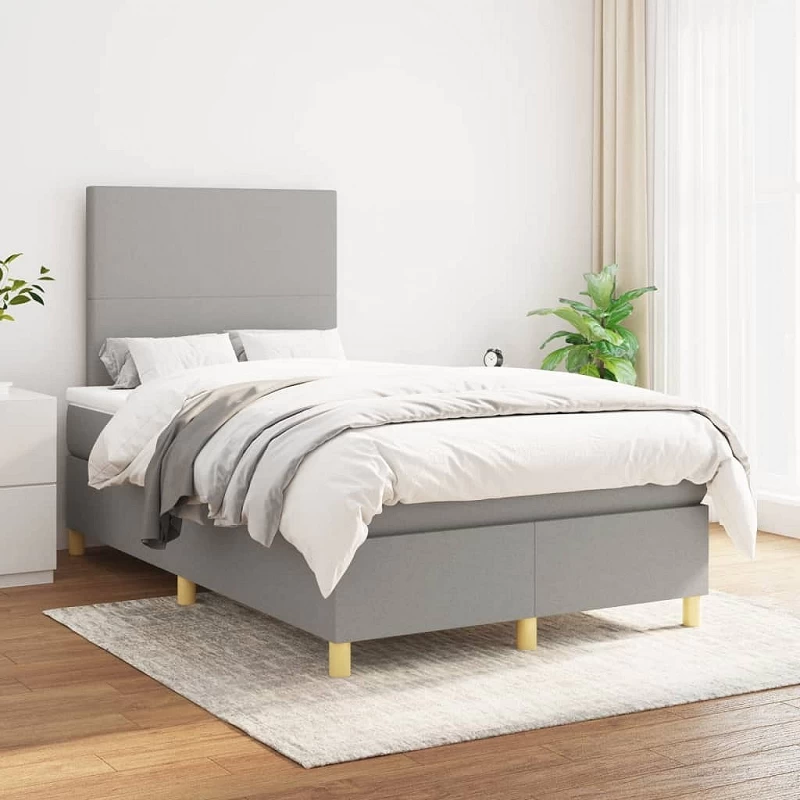 Acquista Giroletto a Molle con Materasso Grigio Chiaro 120x200cm Tessuto con riferimento GHV-3142161 della ditta GARDENHOME