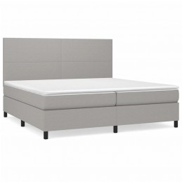 Acquista Giroletto a Molle con Materasso Grigio Chiaro 200x200cm Tessuto con riferimento GHV-3141641 della ditta GARDENHOME