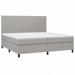 Acquista Giroletto a Molle con Materasso Grigio Chiaro 200x200cm Tessuto con riferimento GHV-3141641 della ditta GARDENHOME