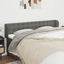 Acquista Testiera ad Orecchio Grigio Scuro 163x23x78/88 cm in Tessuto con riferimento GHV-3117585 della ditta GARDENHOME