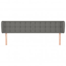 Acquista Testiera ad Orecchio Grigio Scuro 163x23x78/88 cm in Tessuto con riferimento GHV-3117585 della ditta GARDENHOME